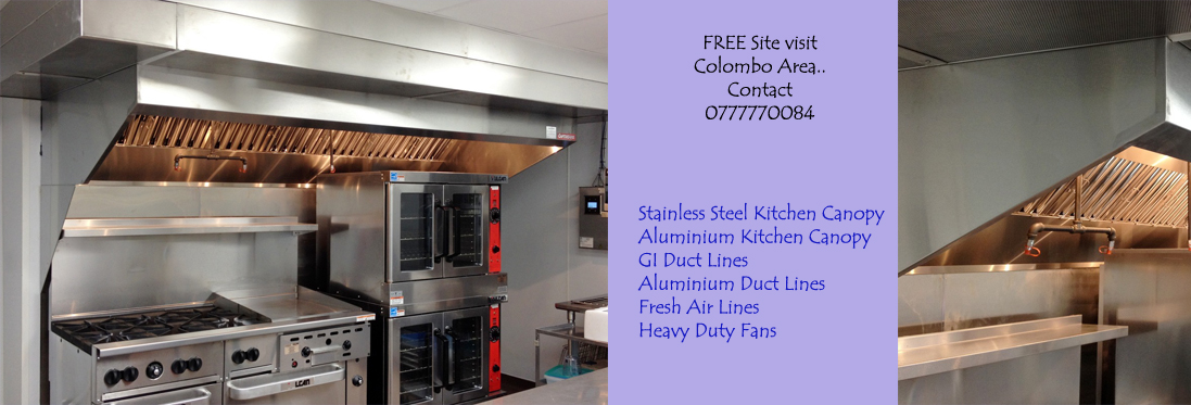 stainless steel kitchen canopy in sri lanka