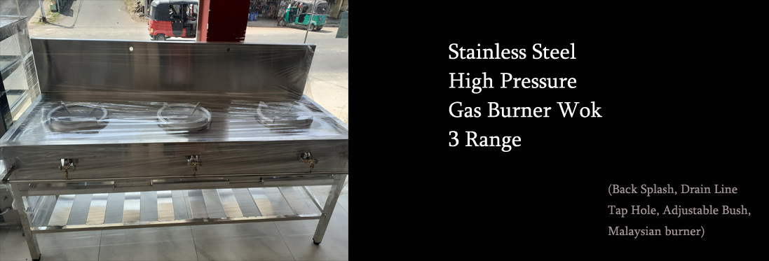 stainless steel high pressure gas burner wok for sale in sri lanka