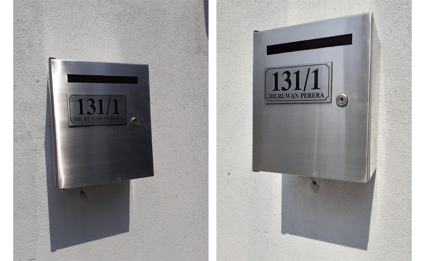 Stainless Steel letter boxes for houses in Sri Lanka
