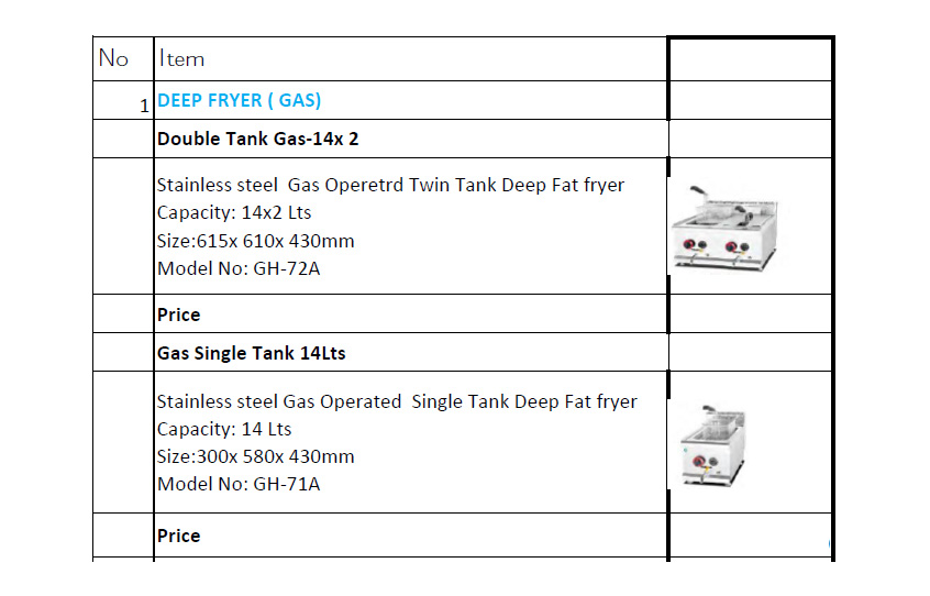gas deep fryers for sale in sri lanka