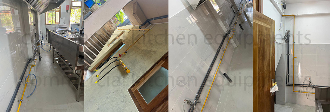 residential kitchen gas pipeline installation in sri lanka
