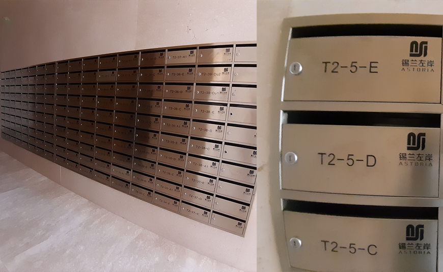 Stainless Steel letter boxes for apartments in Sri Lanka