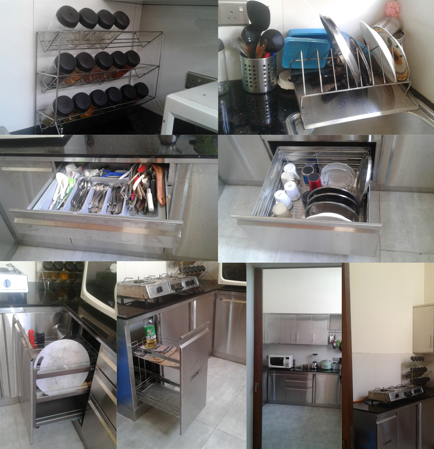 stainless steel pantry cupboard full unit in sri lanka