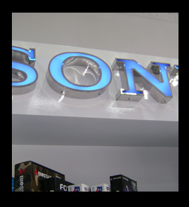 Sony brand Light Board for Phone Shop in Sri Lanka, fabricator installation in sri lanka