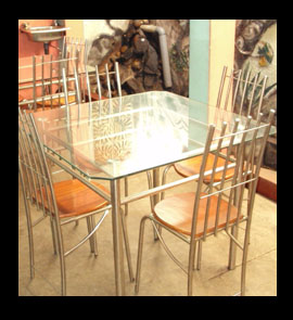 stainless steel tables & chairs fabricator installation in sri lanka