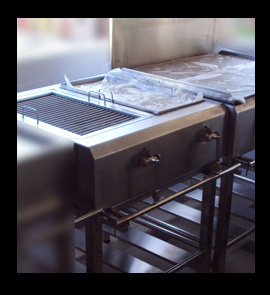 stainless steel gas charcoal bbq, grill, gridle plate, kottu plate, kottu stove, kottu cooker fabricator installation in sri lanka