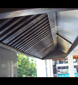 stainless steel kitchen canopy fabricator in sri-lanka