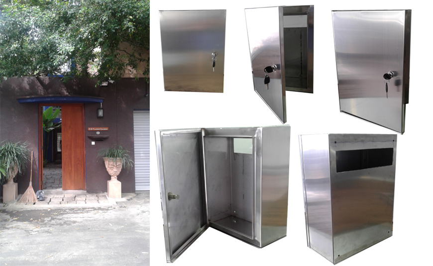 Stainless Steel letter boxes wall mounted in Sri Lanka