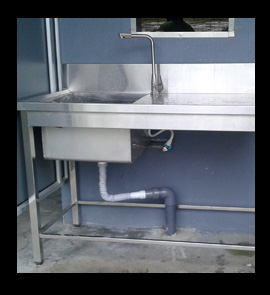 stainless steel commercial sink, kitchen sink, handwash sink, sink bowl fabricator installation in sri lanka