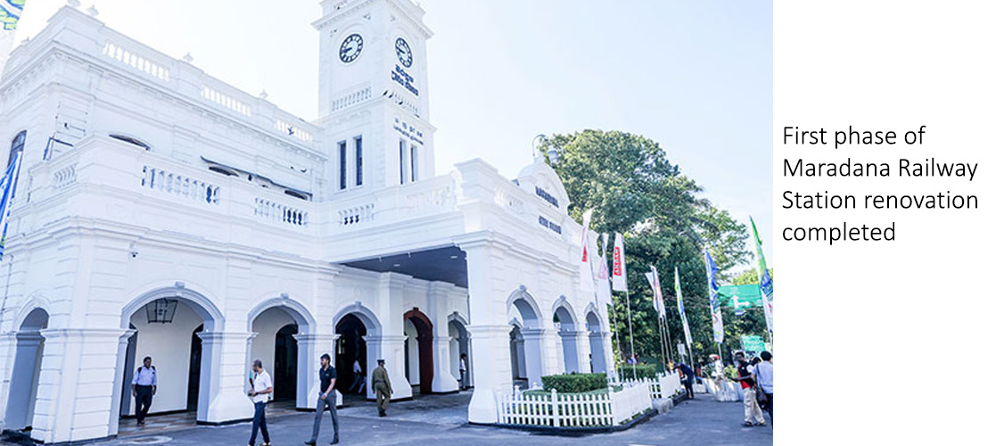 The first phase of renovation work at the Maradana Railway Station